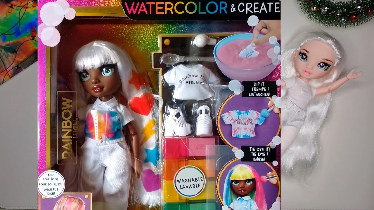 Rainbow High Watercolour & Create Green Eyes Unboxing