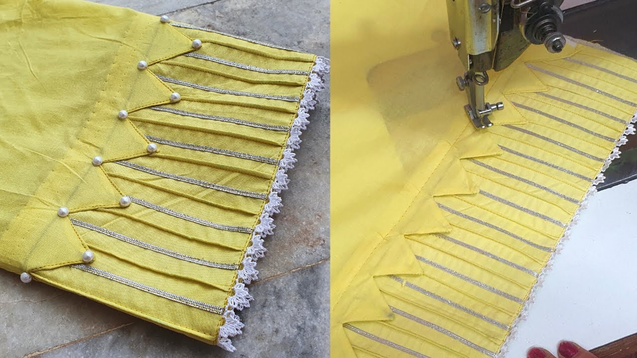 Triangular Cutwork और Pintucks से बनाएं Palazzo Pant का ये सबसे सुन्दर डिज़ाइन  Sarabjit Kaur Saini