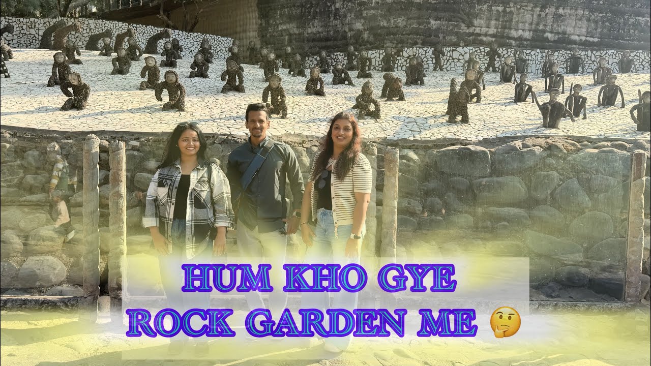 Hum Kho Gye Rock GARDEN Me 🤔 |garden | #faridashaikh06 |chandigadh |rock garden | Travel