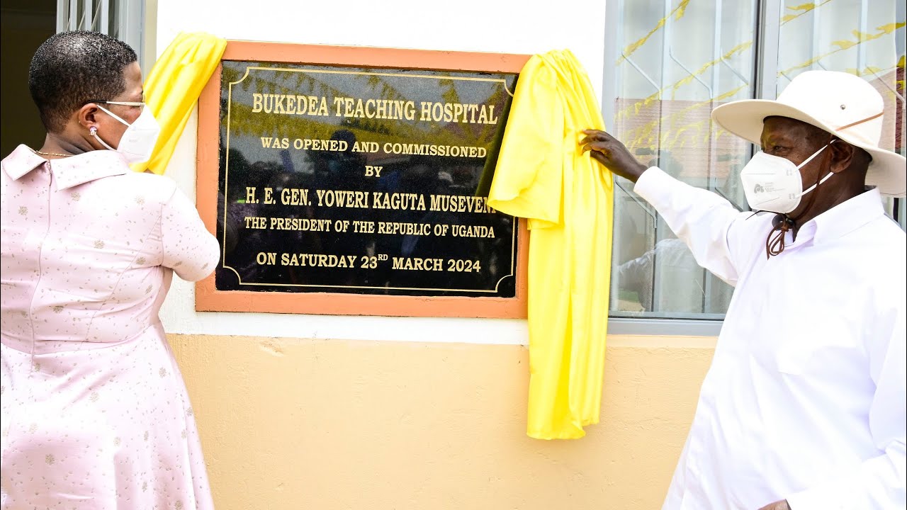 MUSEVENI ASKS ANITA AMONG - WHERE DID YOU GET ALL THIS MONEY TO BUILD THIS HOSPITAL & SCHOOL.