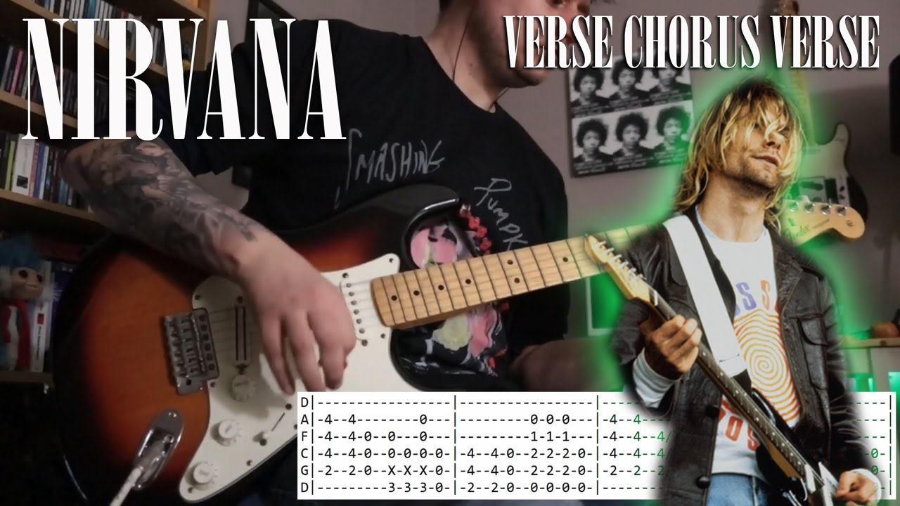 Nirvana -  Verse Chorus Verse - Guitar cover W/tabs