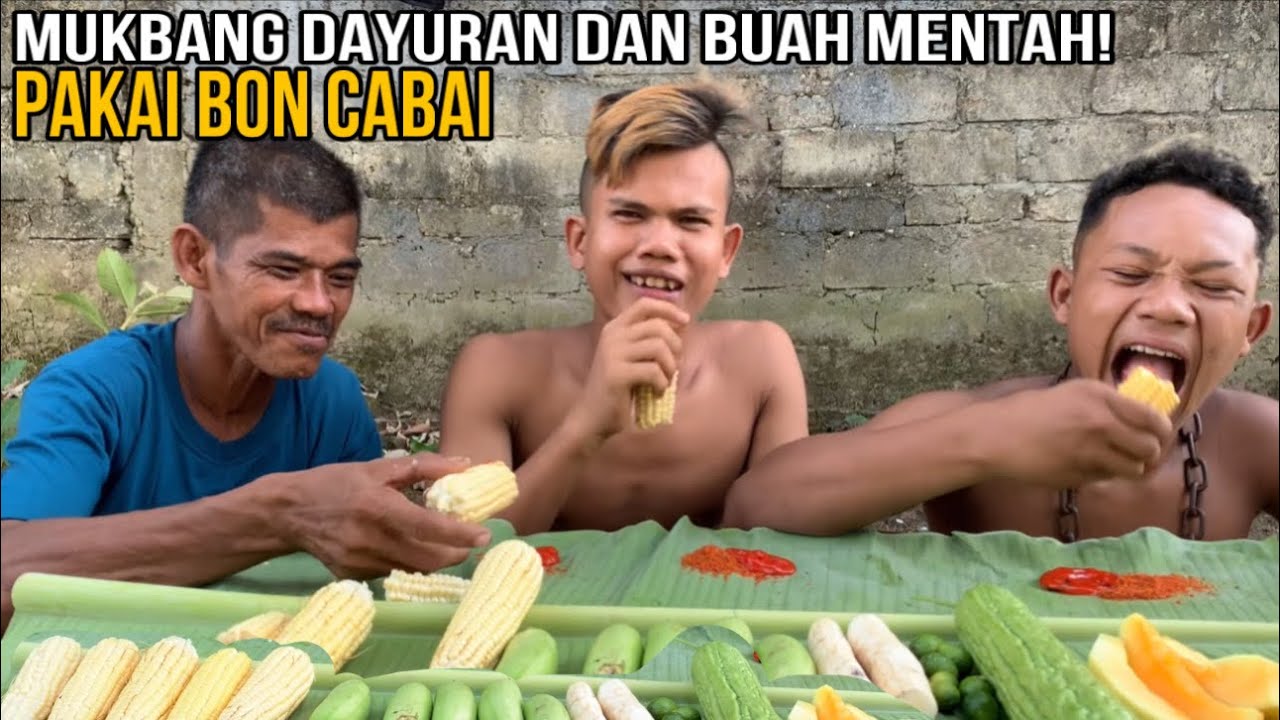 Mukbang Sayuran Dan Buah Mentah!