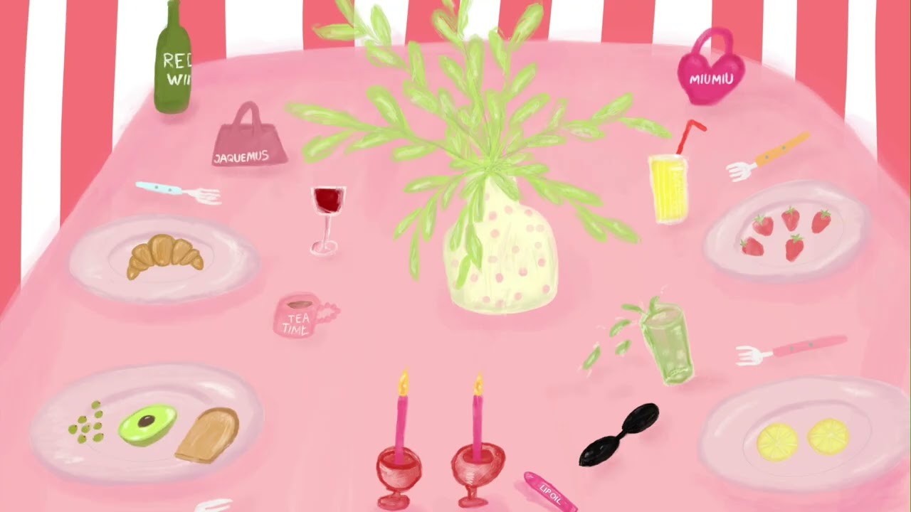 3 Hour Cute Aesthetic Pattern 💖 Dopamine Whimsical ArtLoop for Relaxing, TV & Pinterest Vibes (4K)