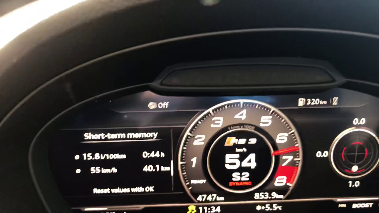 Audi RS3 2018 APR stage 1 , 91 oct Mon , 95 oct Ron