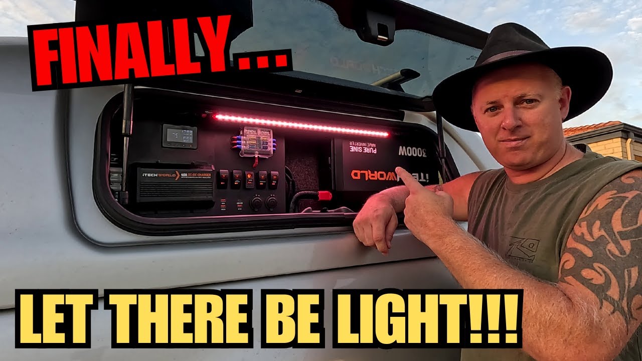 REALLY EASY DIY FORD RANGER UTE/TUB CANOPY LIGHT INSTALLATION! Anyone can do this! 4x4