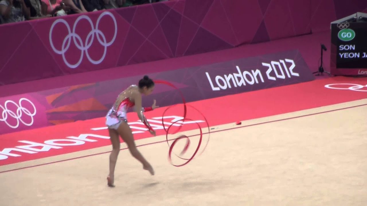 SON Yeon Jae London Olympics 2012 Individual Final Ribbon 손연재