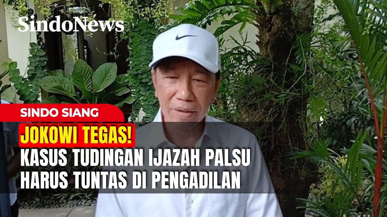 Jokowi Tegas! Kasus Tudingan Ijazah Palsu Harus Tuntas di Pengadilan | Sindo Siang| 17/02