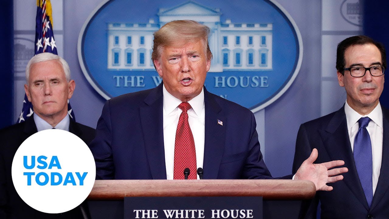 President Trump and Coronavirus Task Force address passage of stimulus bill | USA TODAY