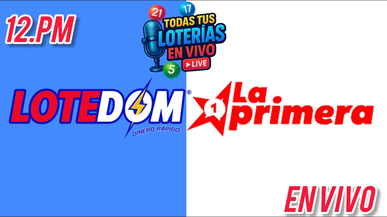 LOTERIA LA PRIMERA✔ Y LOTEDOM✔  SORTEO 12 DEL DIA EN VIVO HOY VIENES 06 FEBRERO 2026