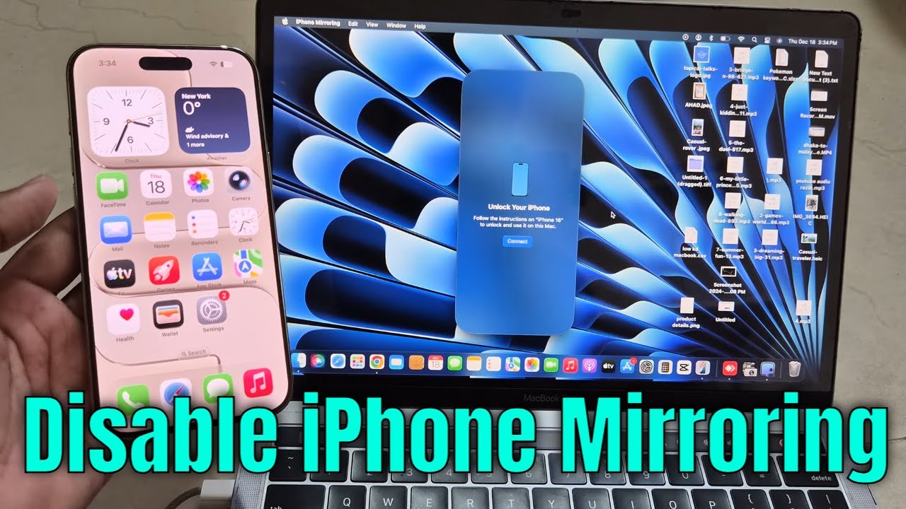 Как отключить зеркальное отображение iPhone на Mac | Удаление зеркального отображения iPhone с Ma...