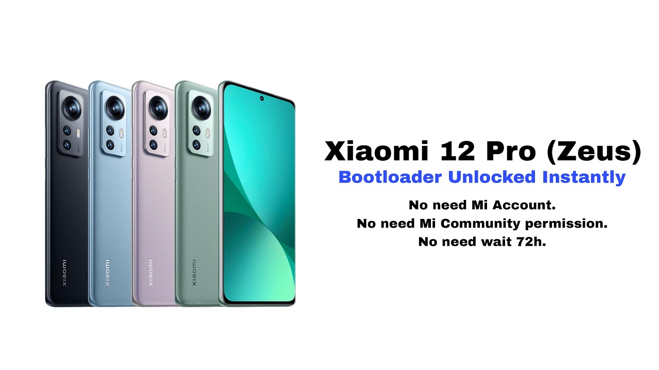 Xiaomi 12 Pro (Zeus) Bootloader Unlock Instantly | No Need Mi Account | #Xiaomi12Pro #Zeus #UBL