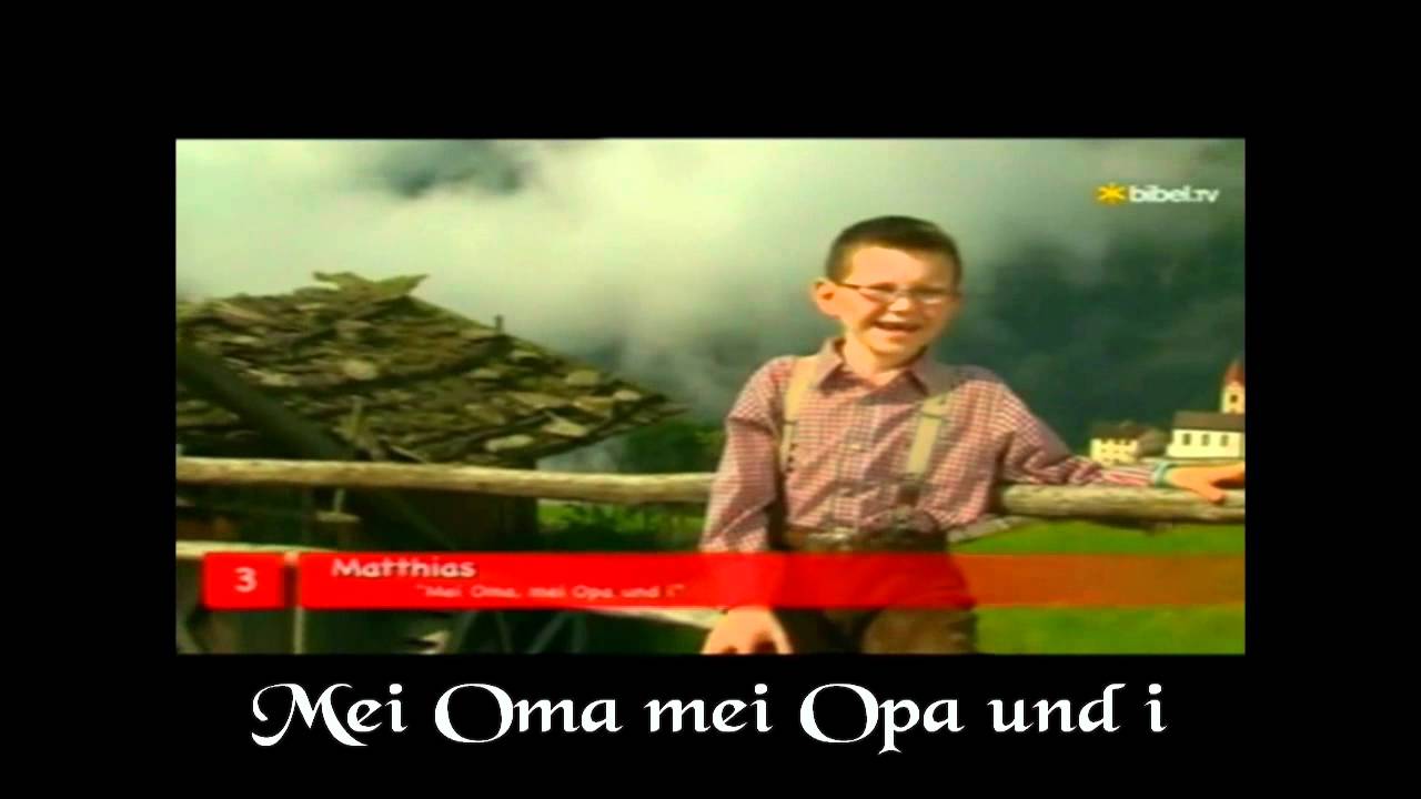 Matthias - Fernsehen - Kinder-Grand-Prix 2011 -   Mei Oma, mei Opa und i