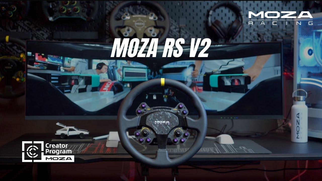 Испытайте рулевое колесо MOZA RS V2