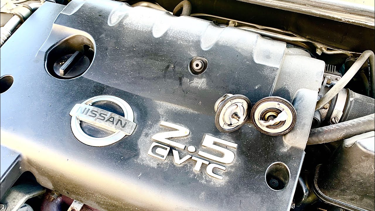Thermostats replacement 2002-2006 Nissan Altima Sentra 2.5L @El Chano Jose