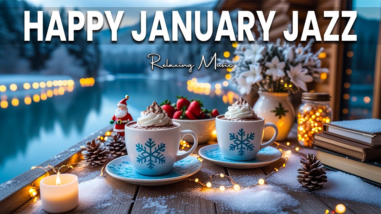 Happy January Jazz ☕ Relaxing Winter Coffee Jazz & Smooth Bossa Nova Piano for Joyful Mood