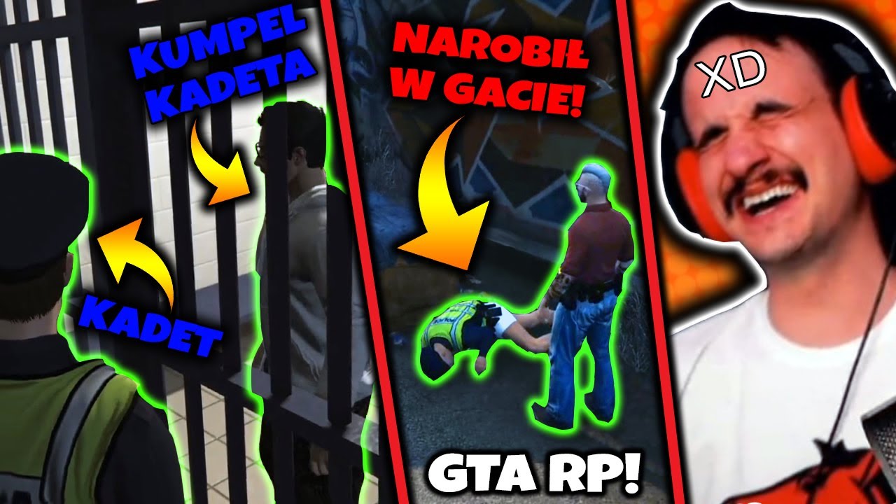 KADET NAROBIŁ W GACIE, ZBIGNIEW ZA KRATAMI I PATROL Z PORUCZNIKIEM! || STREFARP || GTA RP