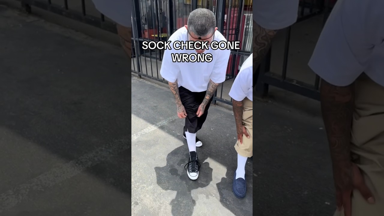Sock check gone wrong 🤣 #shorts #bravothebagchaser
