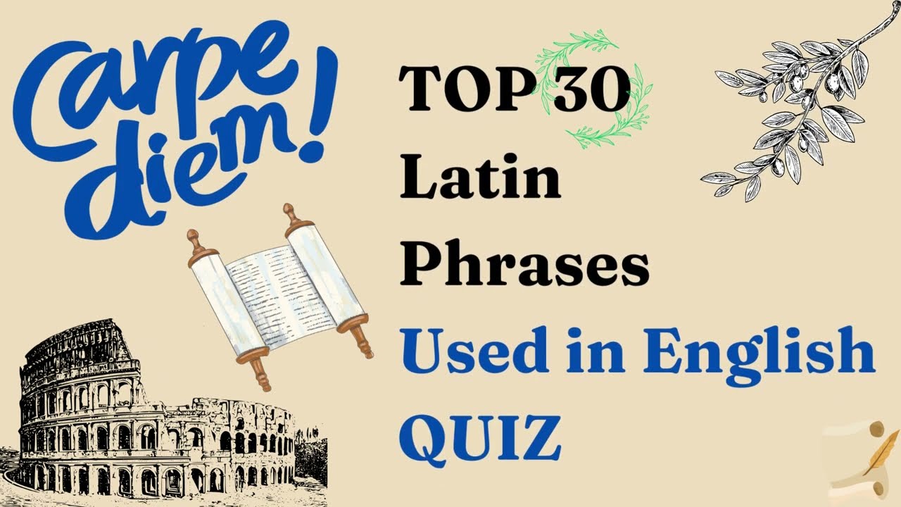 TOP 30 LATIN PHRASES QUIZ | Guess the Latin Phrase!