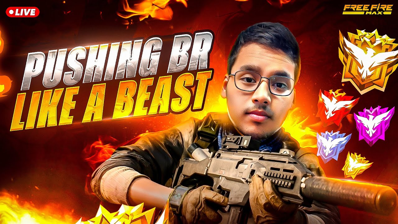 🔴Free Fire LIVE Gameplay | Rank Push + Epic 1v3/1v4 Wins | India/Nepal/BD Server 