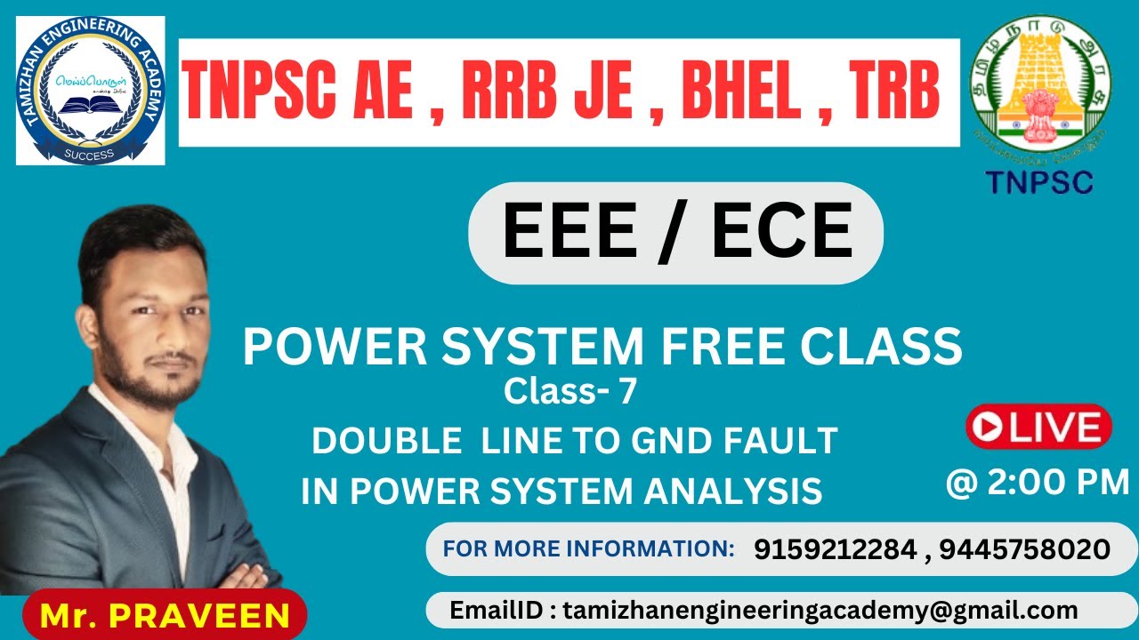 DOUBLE LINE  FAULTS |POWER SYSTEM| TAMIL | ELECTRICAL ENGIEERING| ECE ,EEE | TNPSC AE ,TRB |TEA