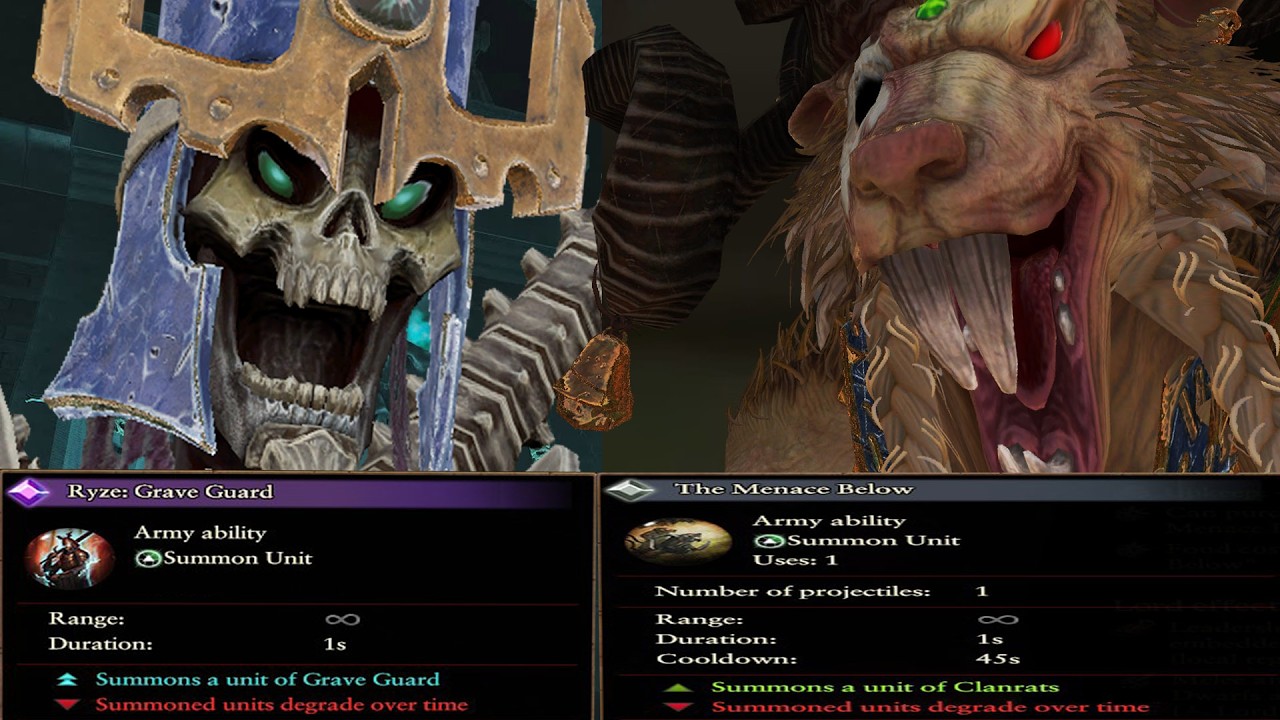 Nagash Learnt from Skaven and Can Summon Grave Guards from Underground to Counter Skaven