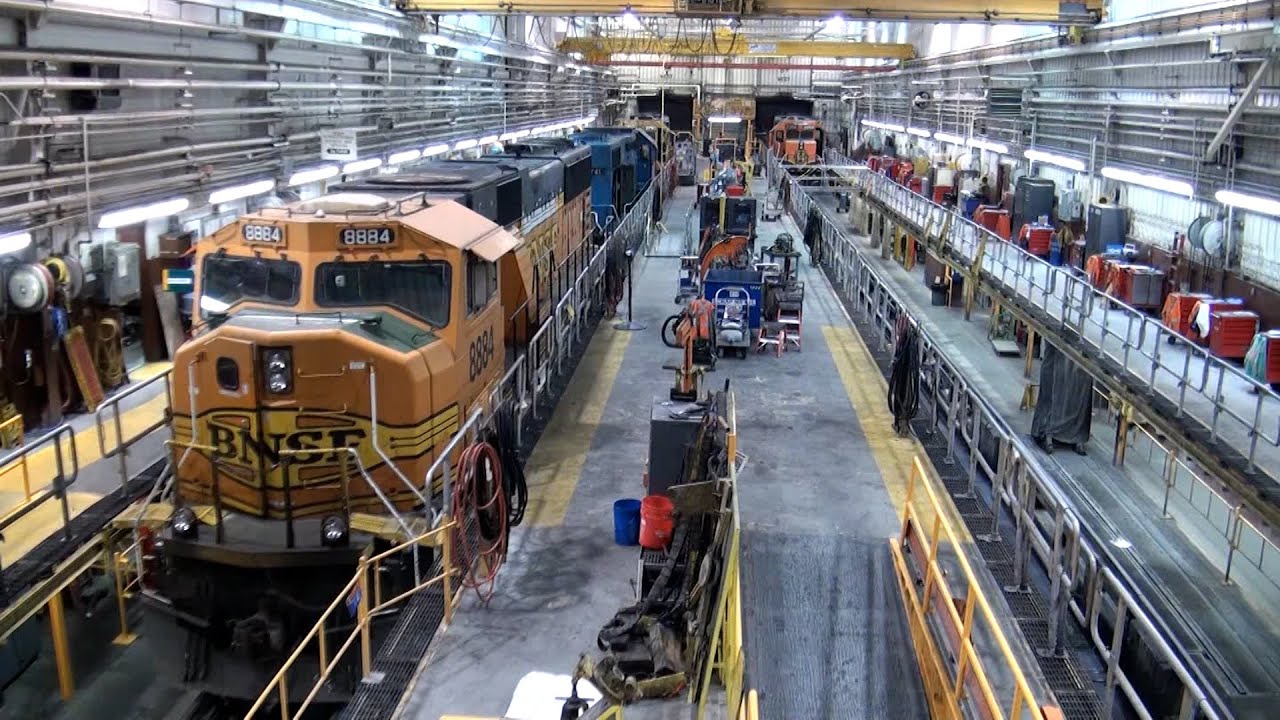 BNSF Northtown Locomotive Diesel Shop Tour
