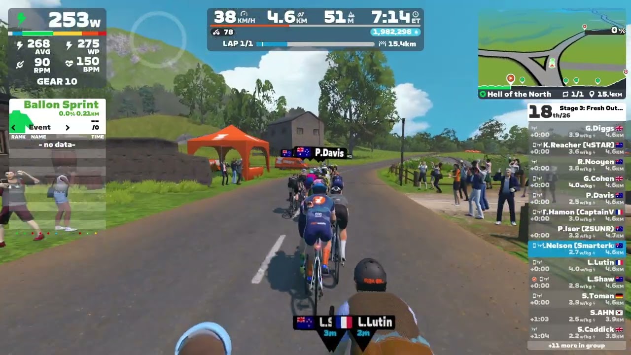 Zwift - Race: Stage 3: Fresh Outta '25: Hell of the North (B 390-510) on Hell of the North in France