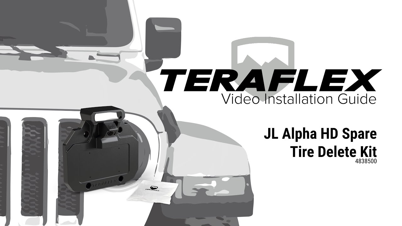 JL Spare Tire Delete Kit Install | TeraFlex