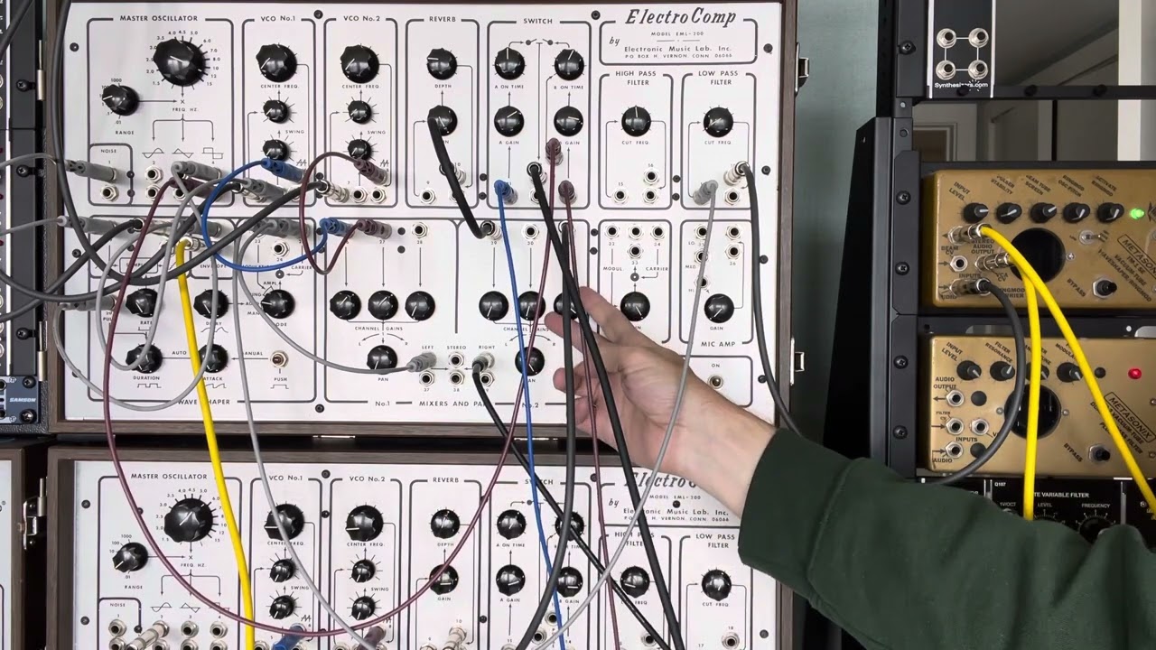 7/9/23 Electrocomp EML 200 (x2) + Metasonix TM-1 into Univox ProVerb