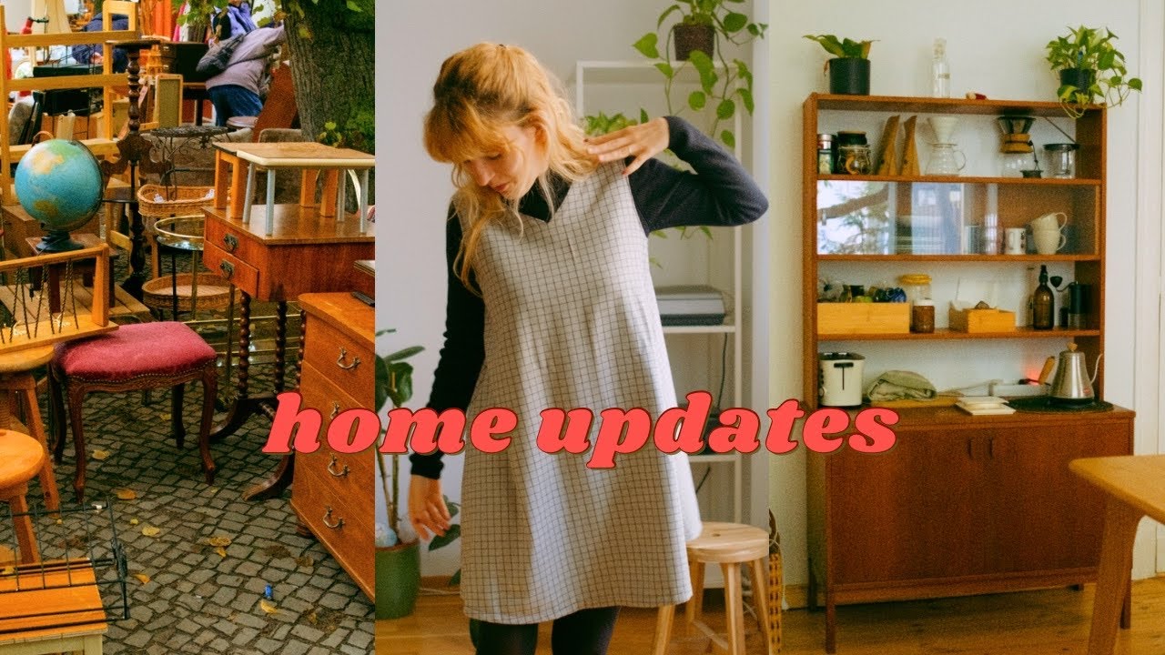 berlin vlog 🍂 building a coffee station & sewing my first dress