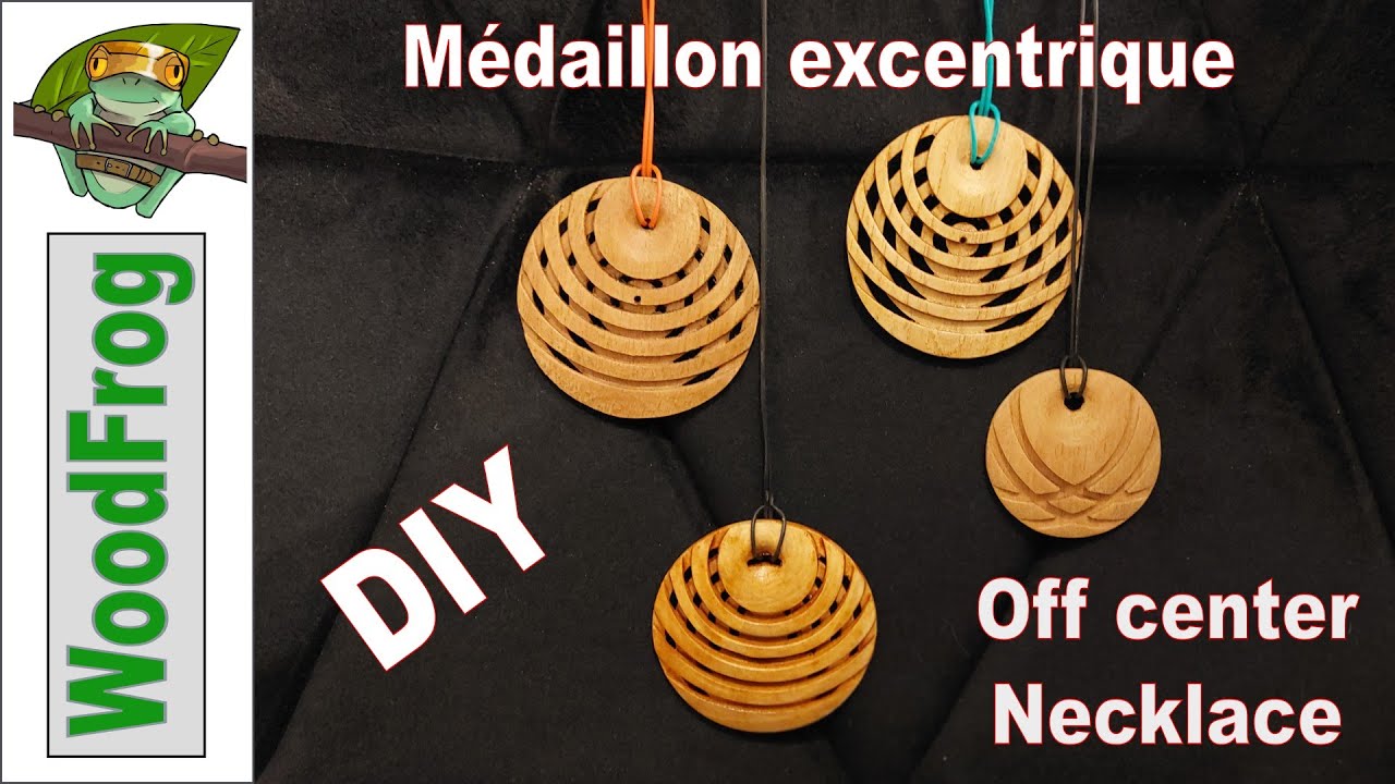 Médaillon excentrique - Tournage sur bois