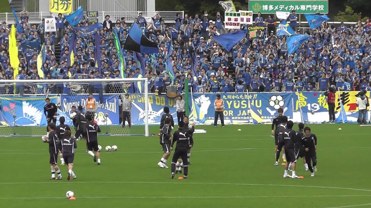 2012-05-03大分トリニータｖｓアビスパ福岡　トリサポ試合前応援風景