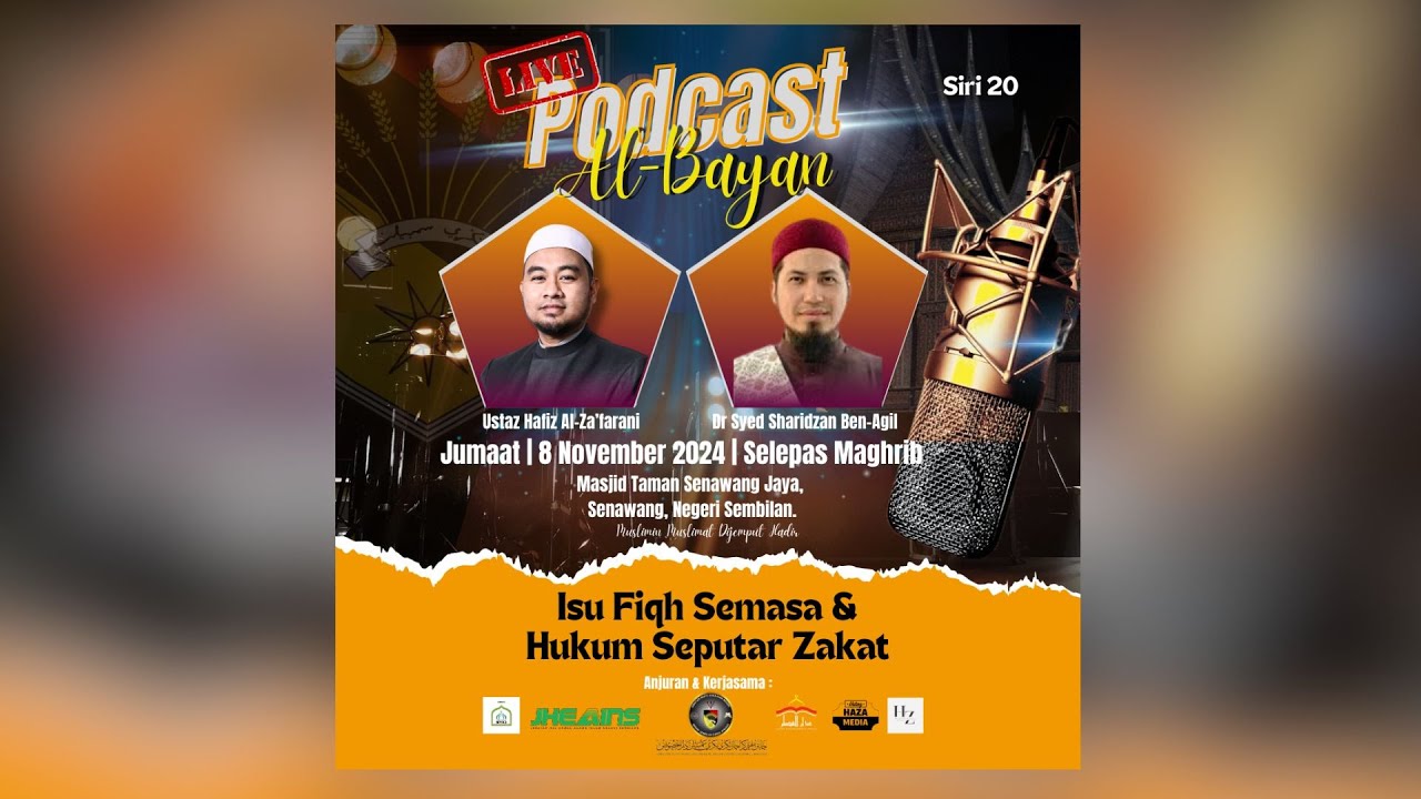 Podcast Al-Bayan Siri 20 | Isu Fiqh Semasa & Hukum Seputar Zakat | Dr. Syed Shahridzan Ben-Agil