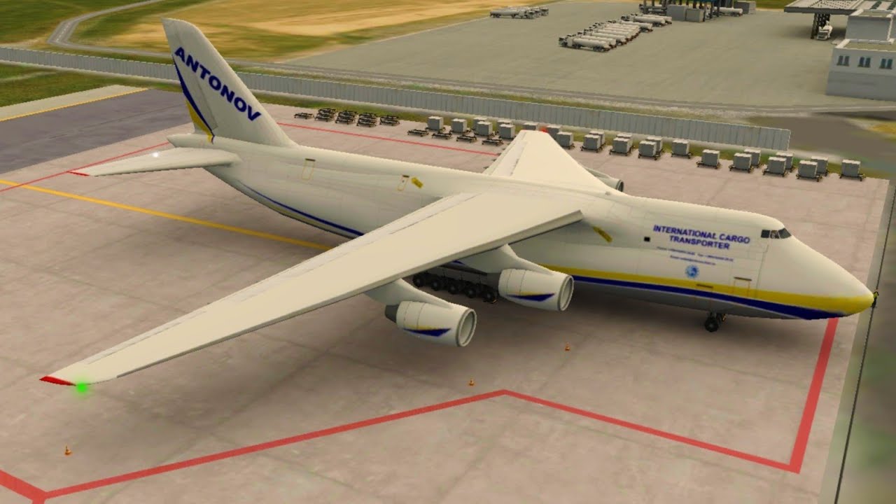 A124 ANTONOV AIRLINES LANDING AT PRAGUE INTERNASIONAL AIRPORT