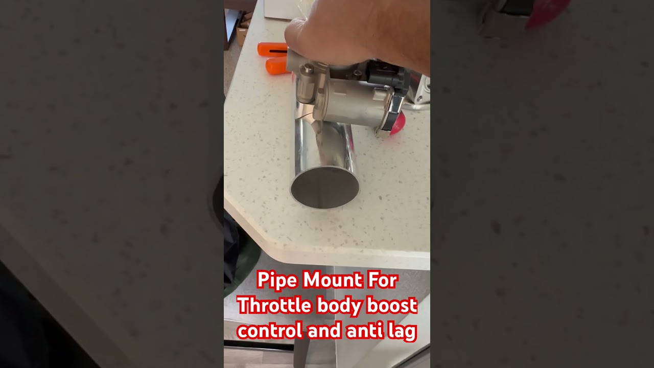 Throttle body pipe mount for anti lag