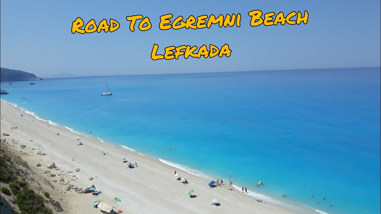 Road to Egremni Beach Lefkada