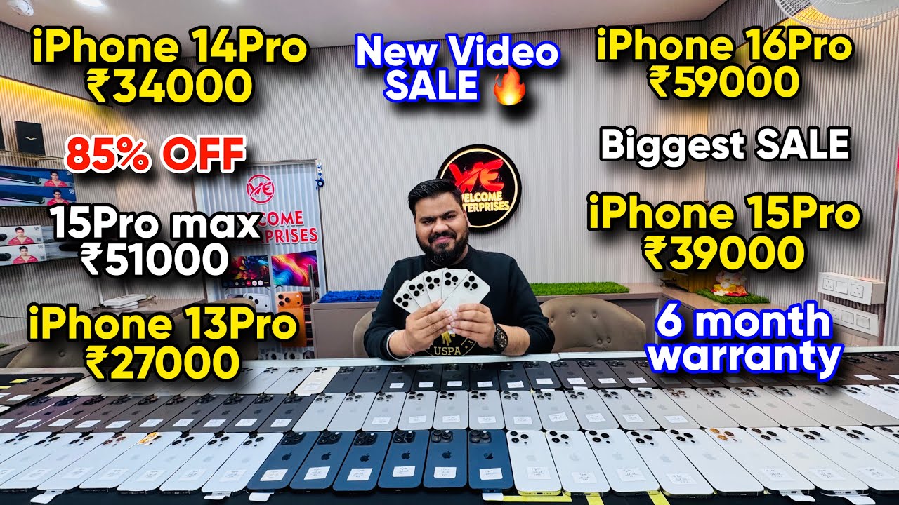 Biggest iPhone Sale Ever 🔥| Cheapest iPhone Market | Second Hand Mobile | iPhone16 Pro iPhone 15