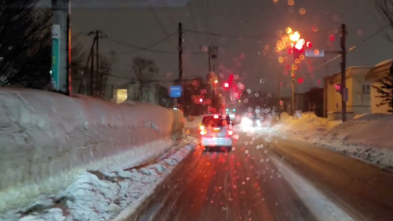 札幌市手稲区前田10条20丁目～樽川通～稲山通～前田中学校～新川南通～住宅街　ドライブ　2026年2月