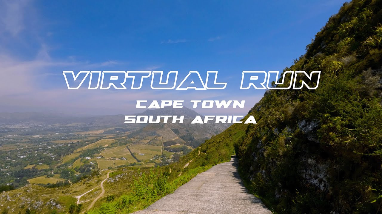 Virtual Run: De Villers Reservoir To Constantia Nek, Cape Town | Treadmill Running Scenery