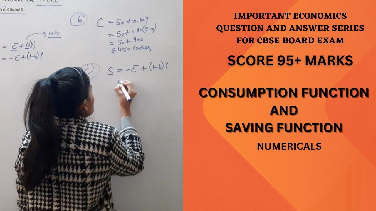 Consumption function | Saving function | Equilibrium | Numerical | AD-AS | S-I #cbseboardexam2023