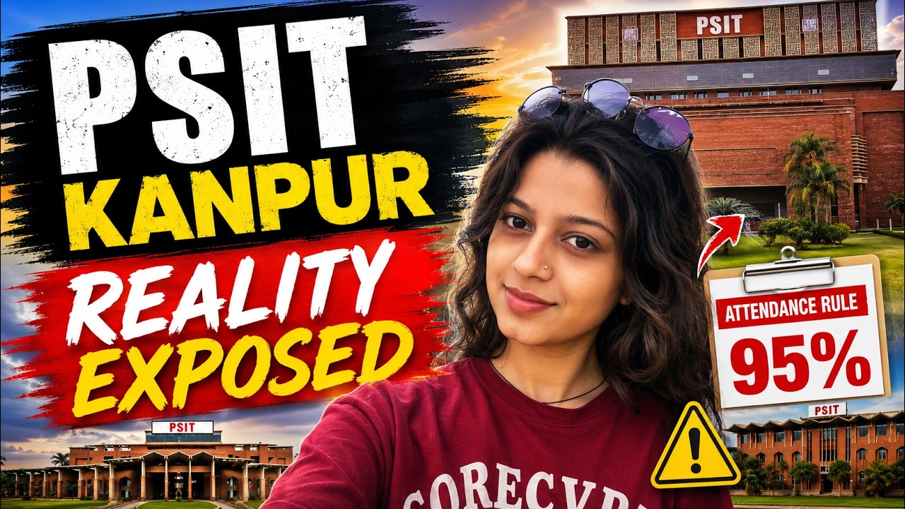 PSIT Kanpur Campus Tour 2026 😱 | Reality Exposed! 95% Attendance 😳 | Worth It? #psitkanpur #college