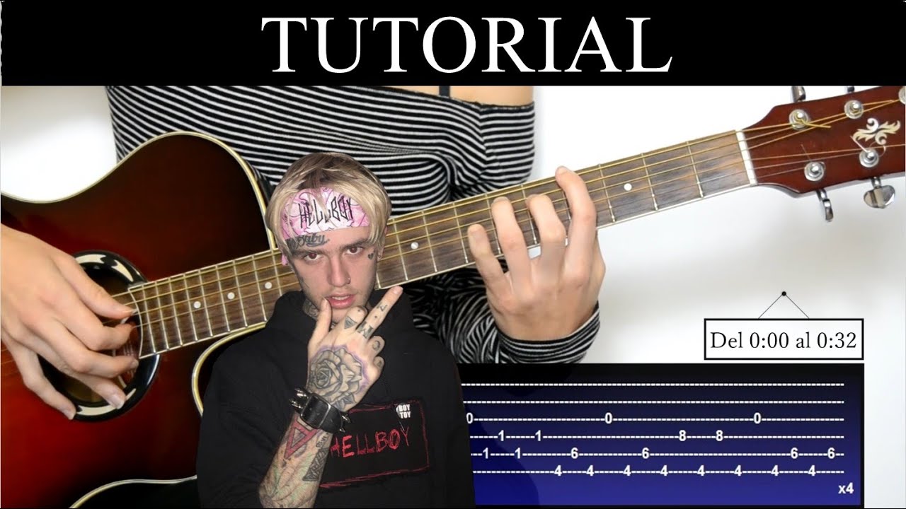 Lil Peep - I Crash, You Crash (Tutorial de Guitarra) / How to play