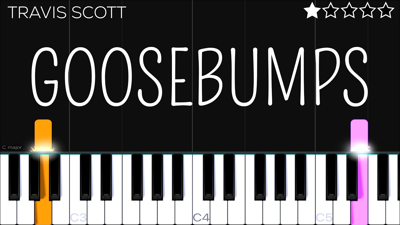 Travis Scott - goosebumps (Lyrics) ft. Kendrick Lamar | EASY Piano Tutorial