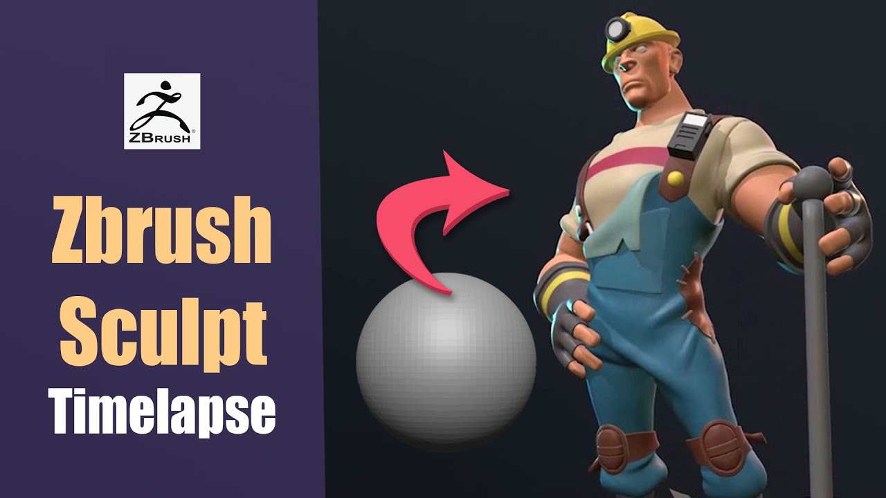 ZBrush Time-Lapse: Sculpting a Stylized Character from Scratch