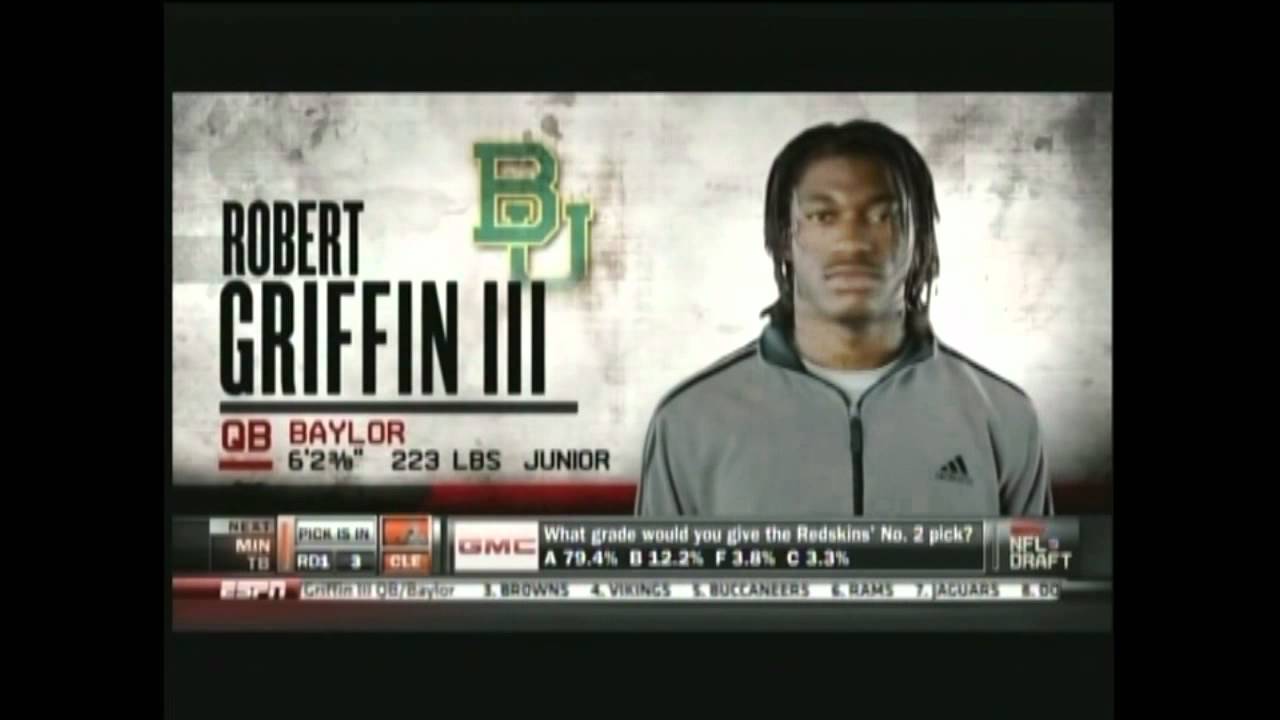 Robert Griffin III Gets Drafted 2013