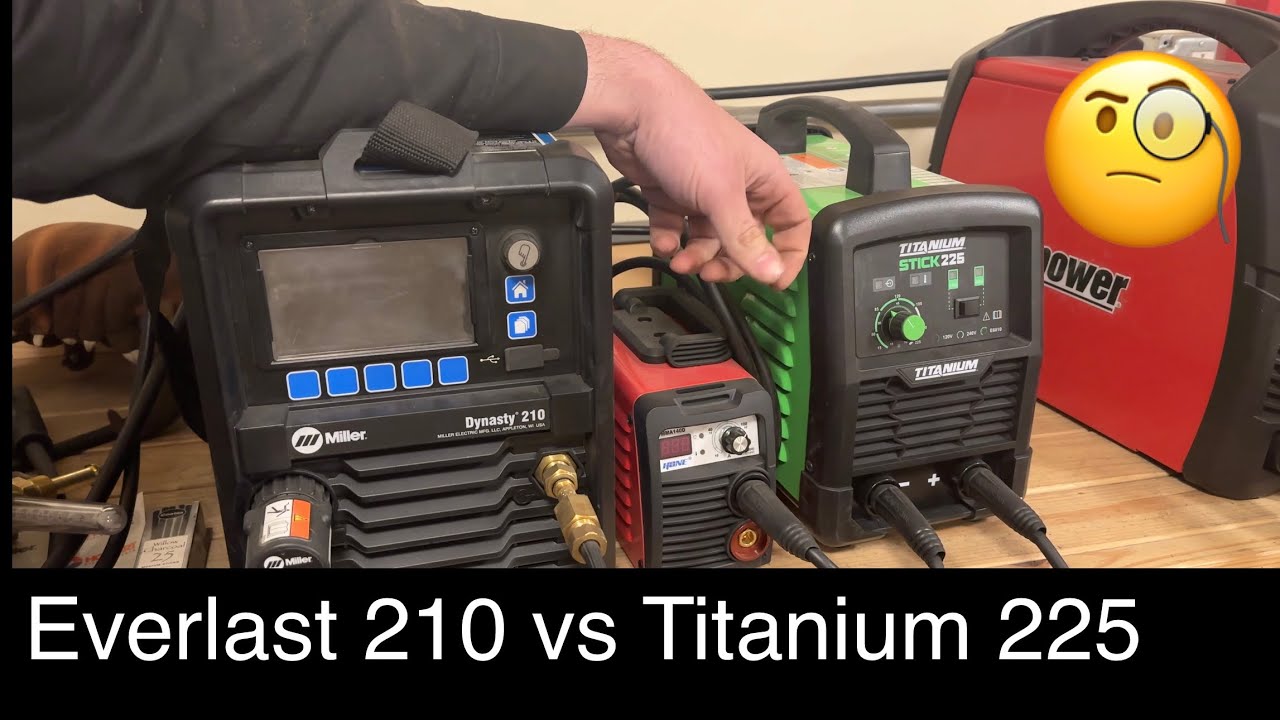 Titanium 225 vs everlast 210 stick welder.  Comparison/explanation of features, viewer question.