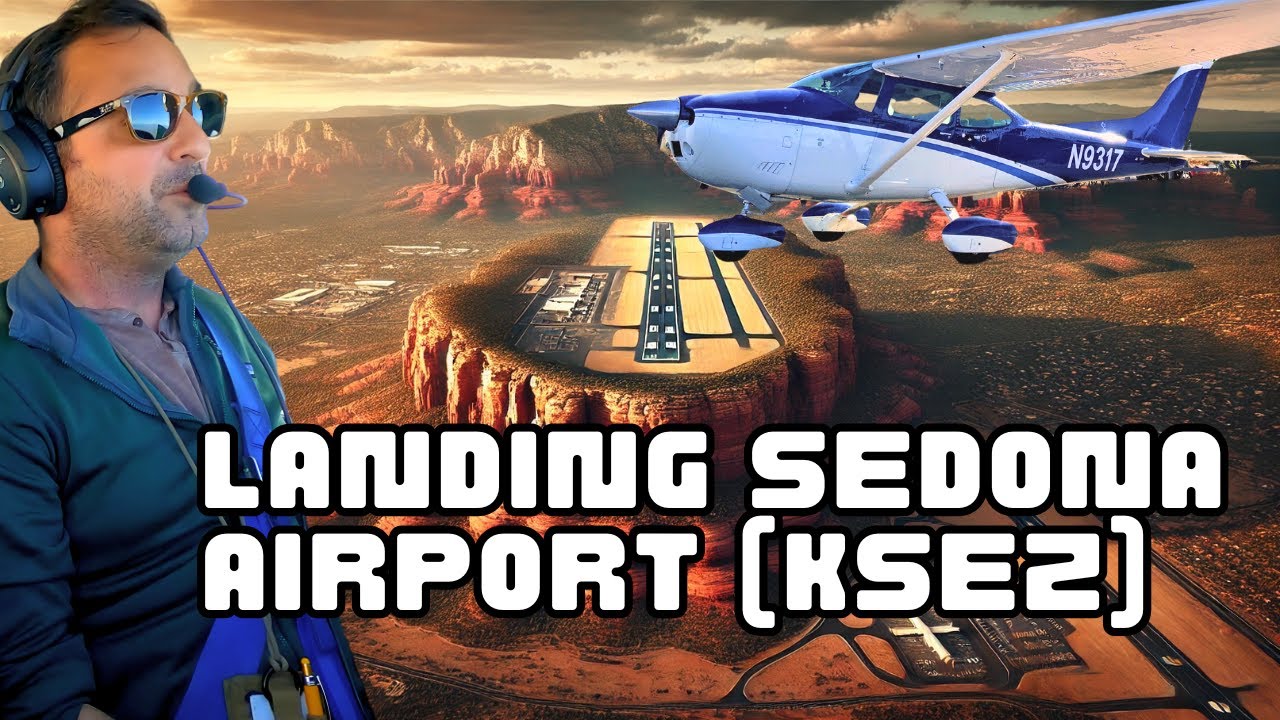 Landing in Cessna Skylane at Sedona Airport (KSEZ Arizona)