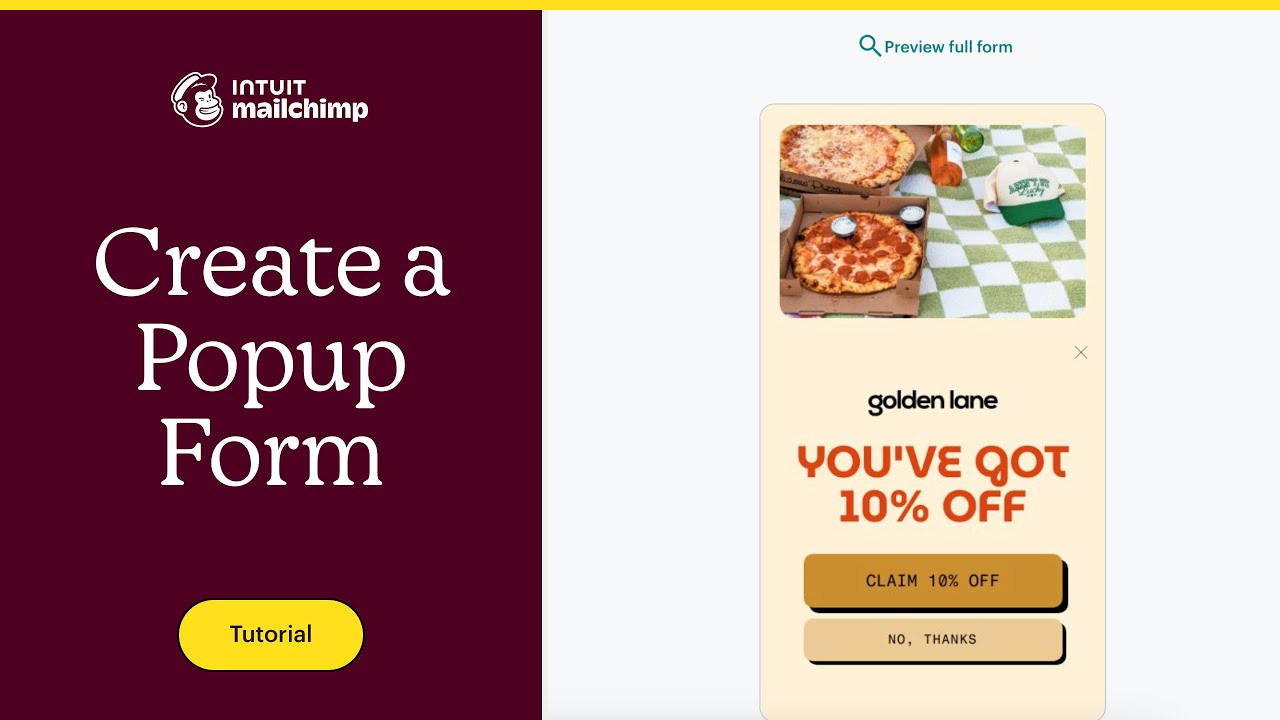 Create a Popup Form in Mailchimp