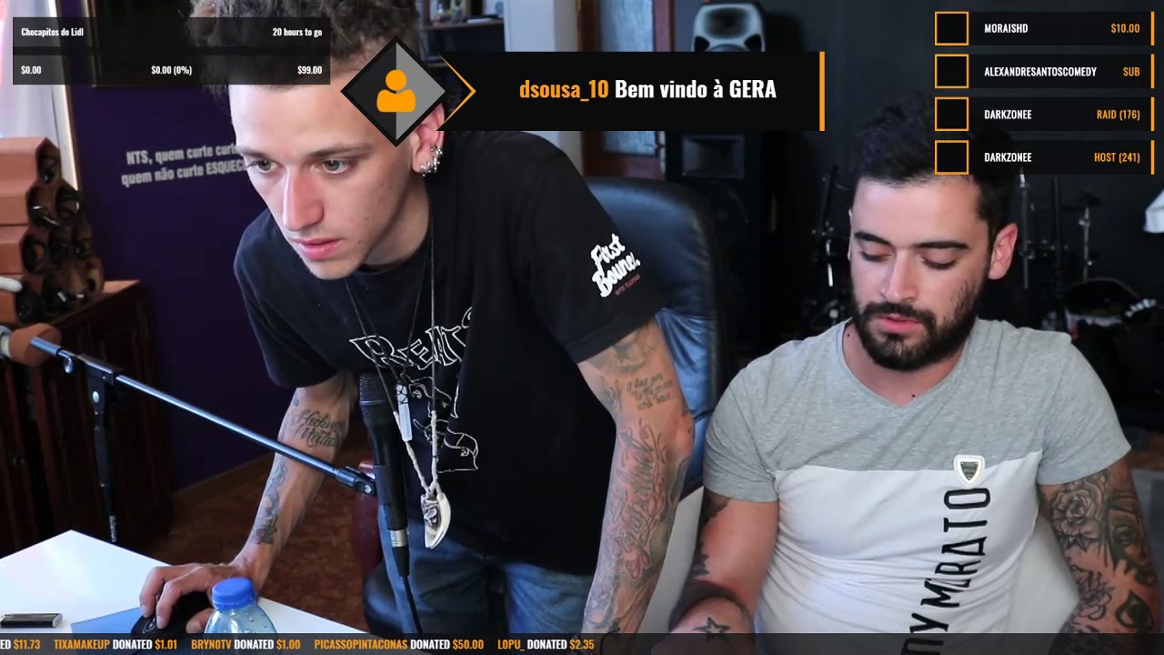 NTS e Alexandre Santos improvisam na Twitch