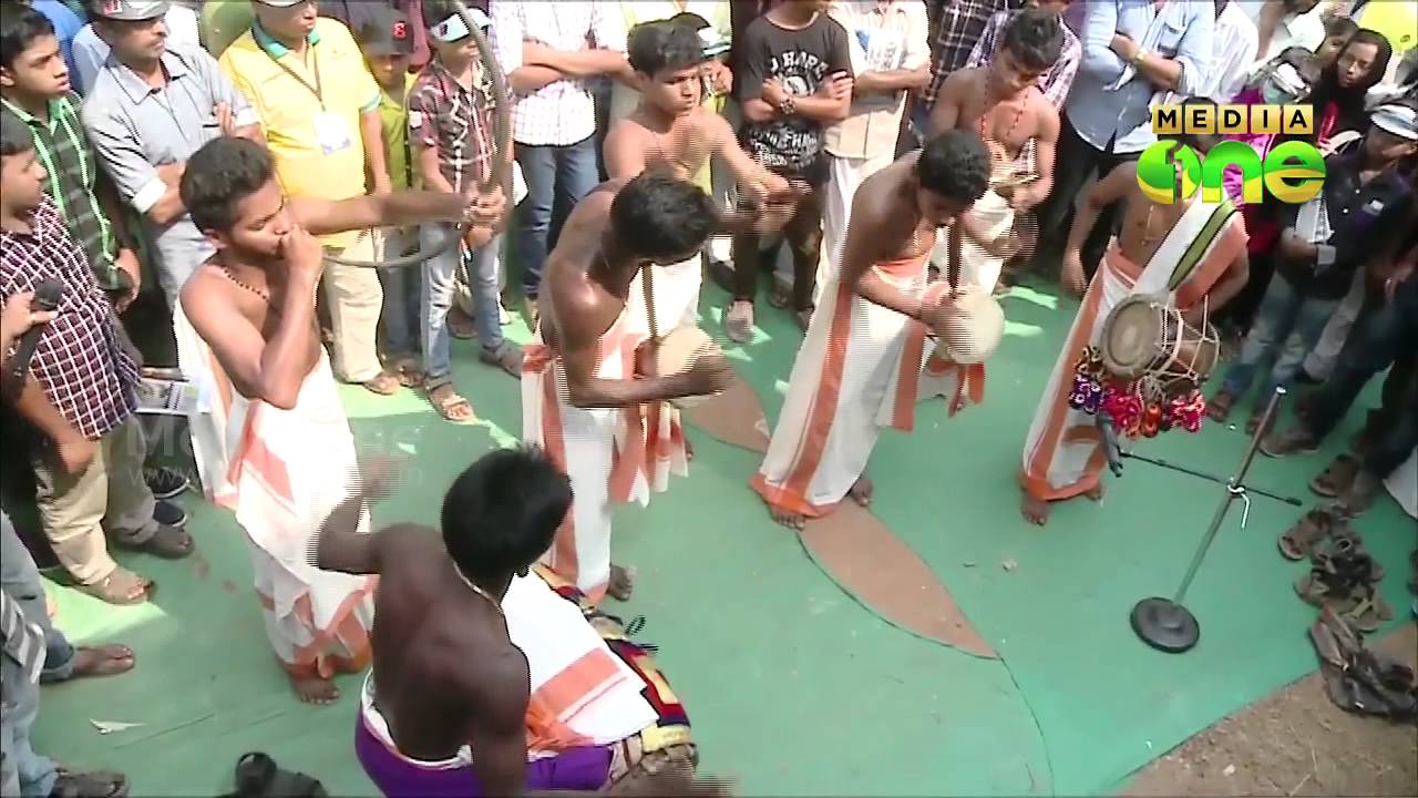 First prize winning team performs Panchavadyam for MediaOne audience